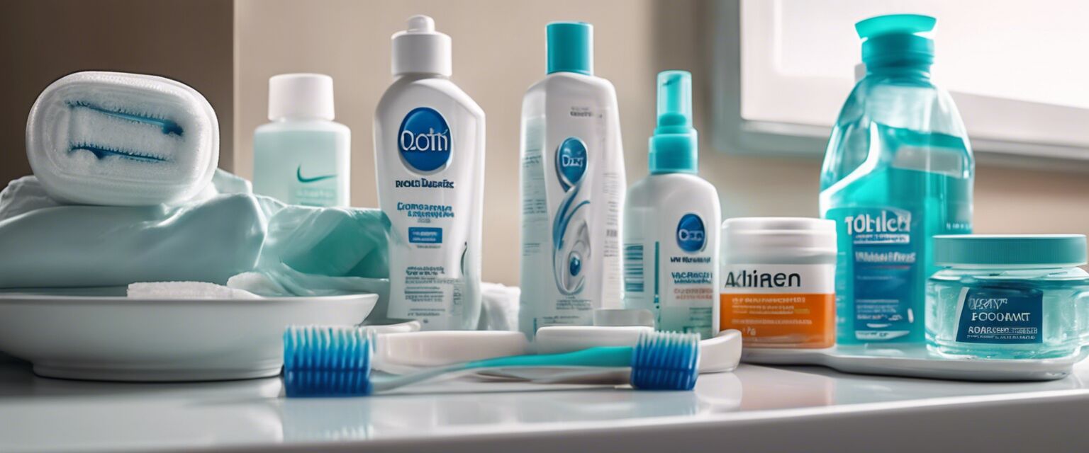 Oral hygiene products collection